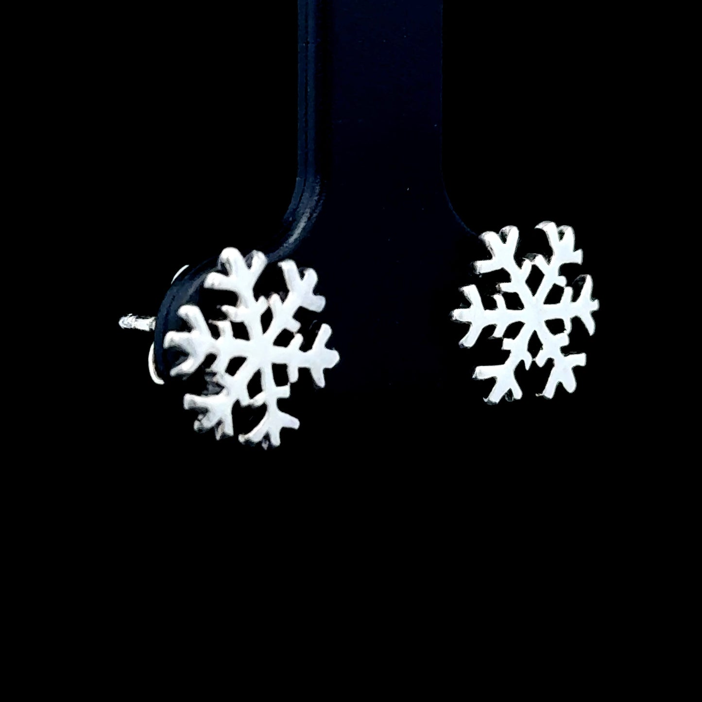 Silver Snowflake Studs
