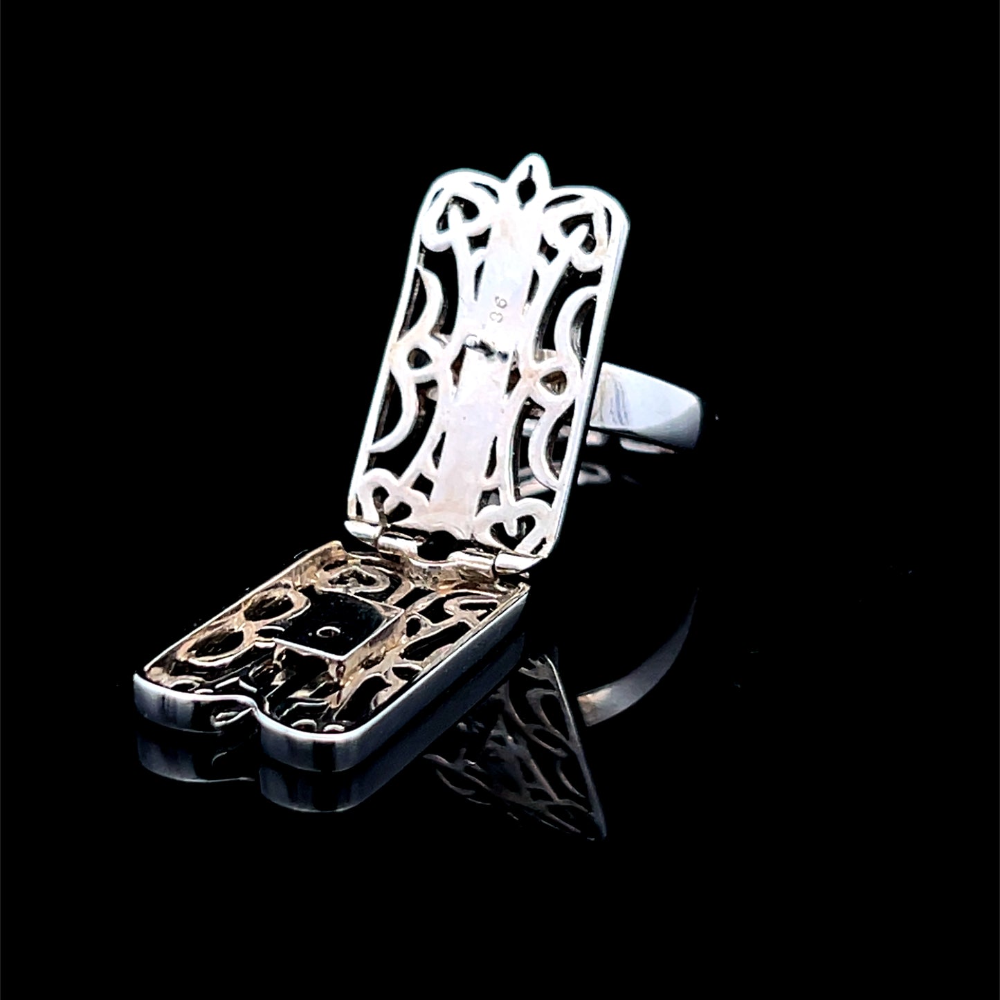 Clogau Silver Hinged Gate Ring