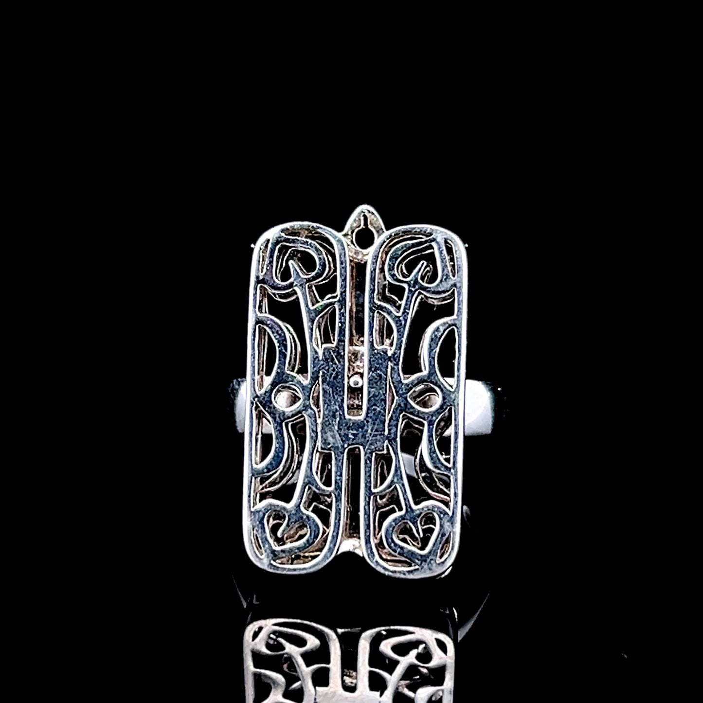 Clogau Silver Hinged Gate Ring