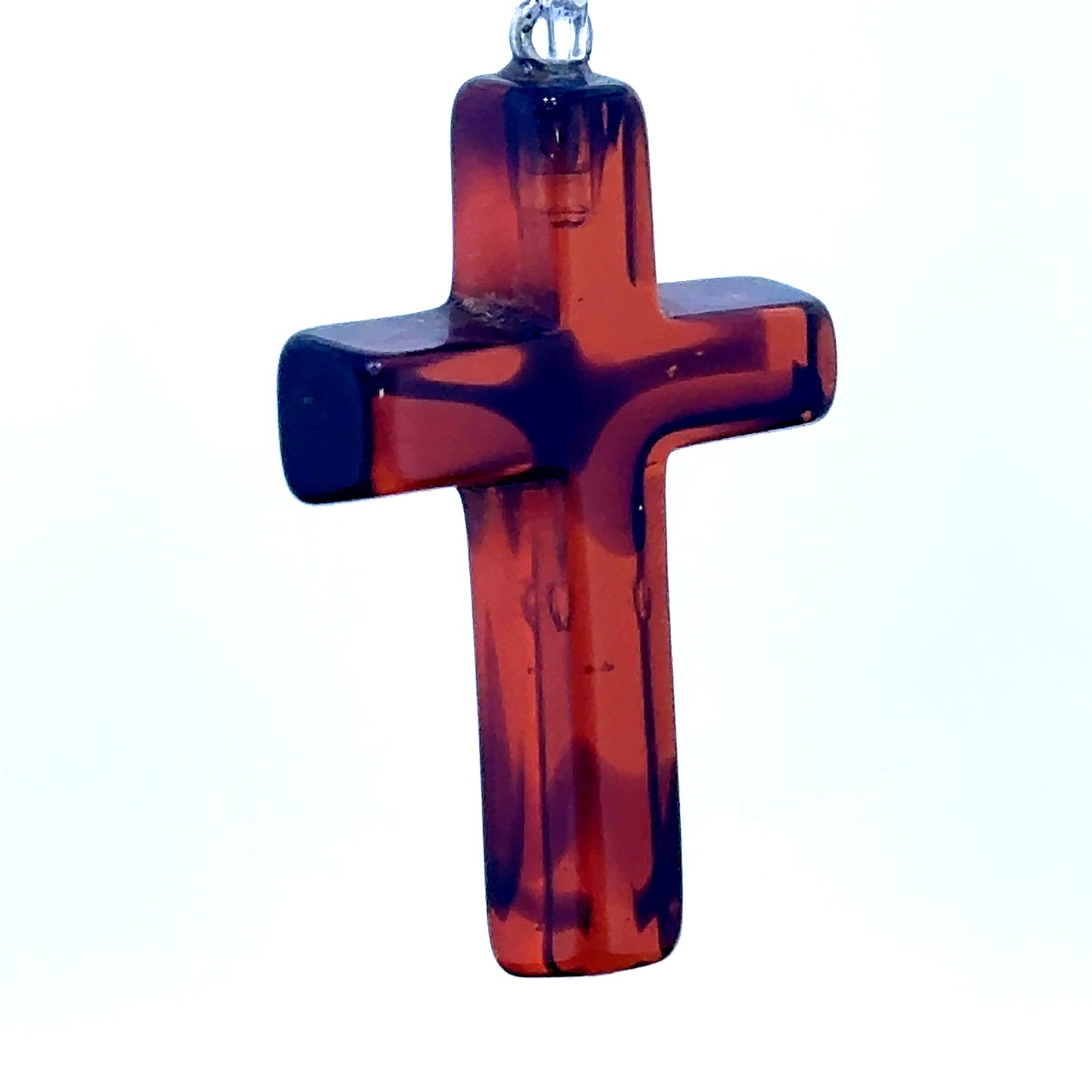 Natural Baltic Amber Cross Pendant