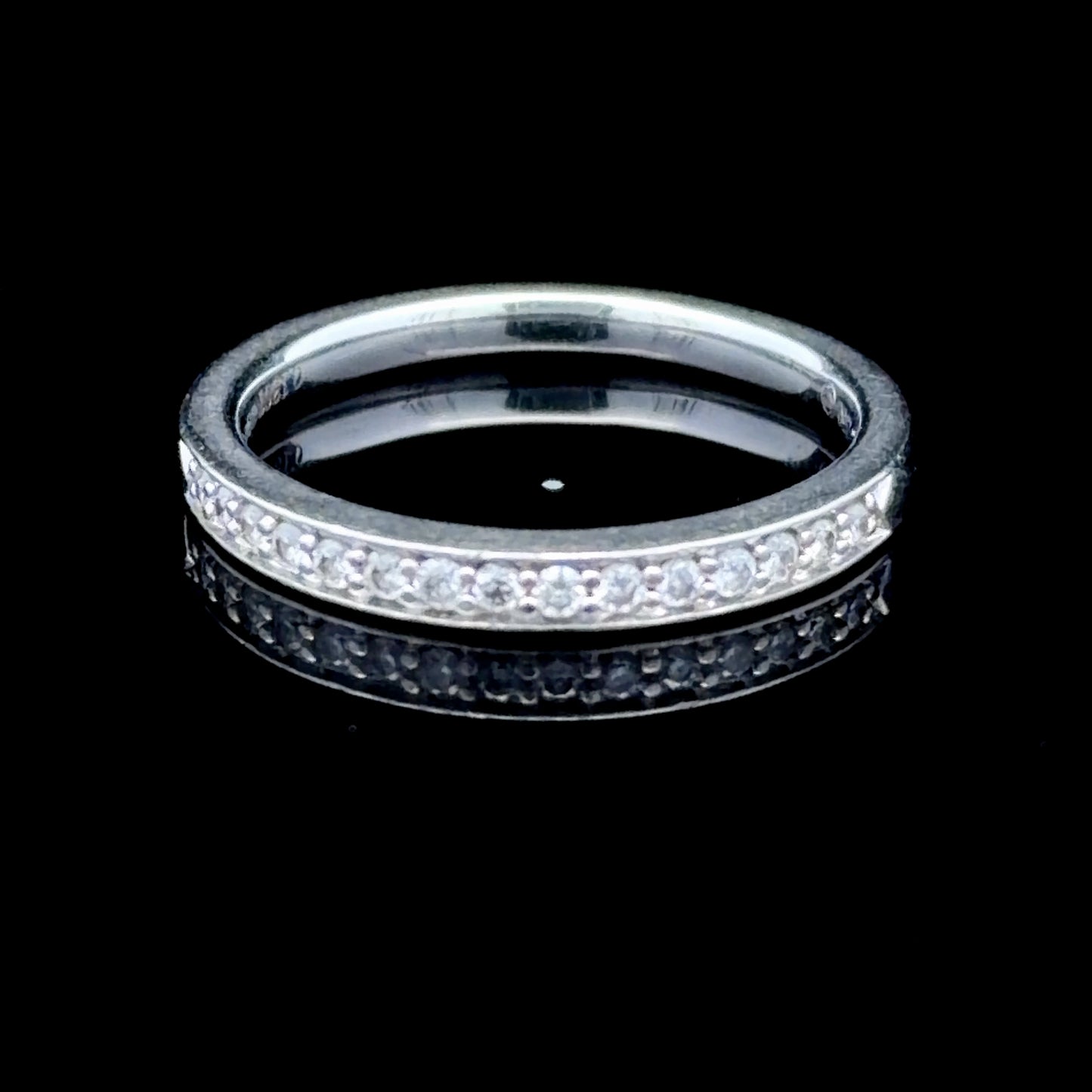 Platinum & Diamond Eternity Ring Appx 0.35 Cts