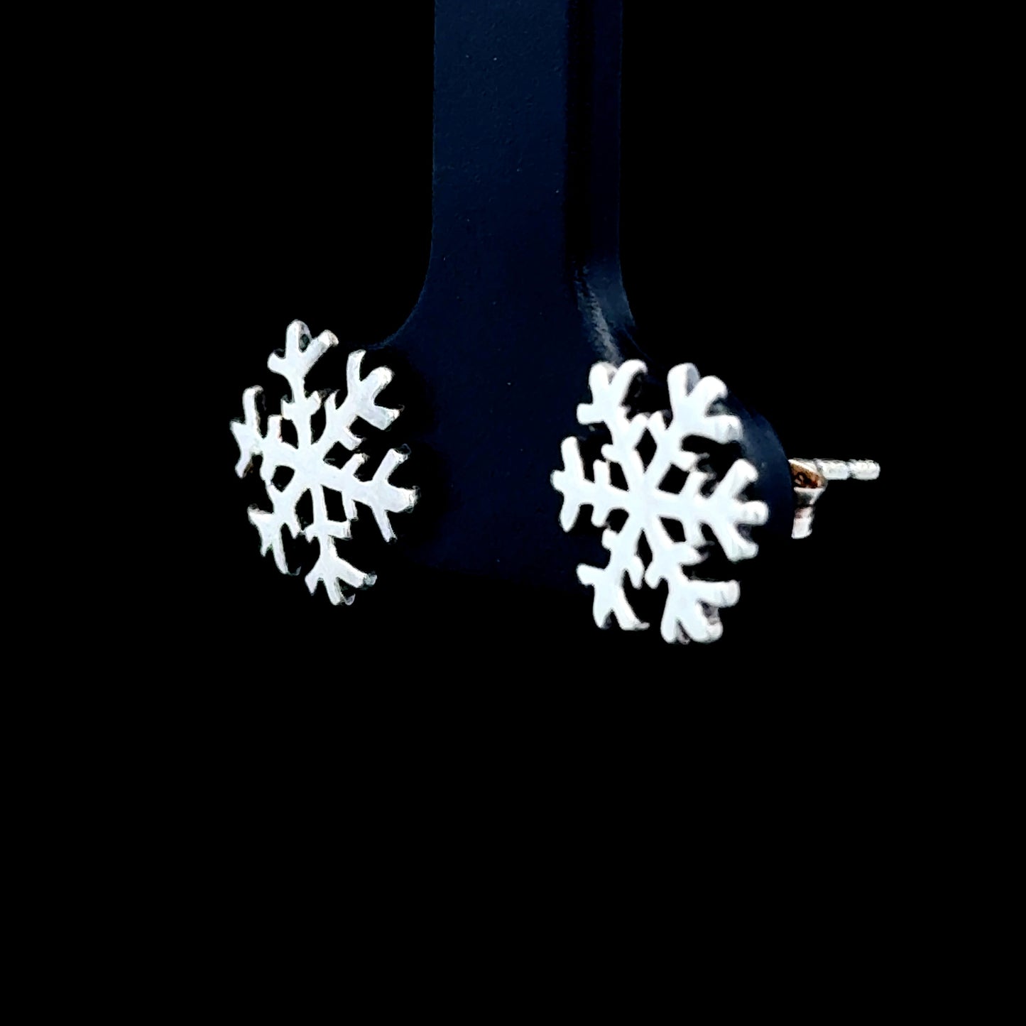 Silver Snowflake Studs