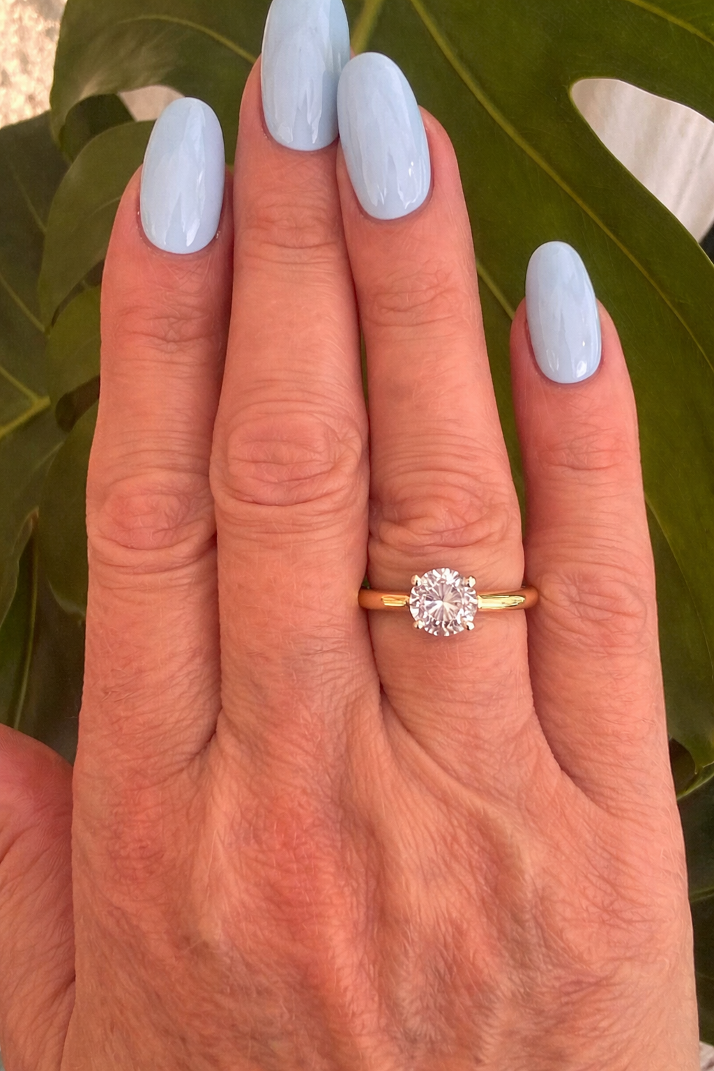 18k Yellow Gold Diamond Solitaire Ring With IGI Certificate for 1.51cts H Si2