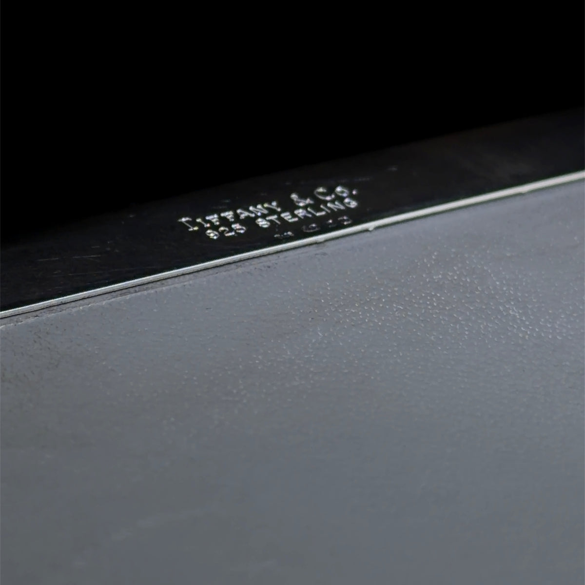 A Superb Silver Tiffany & Co Desk Note Pad Holder Marked Tiffany & Co Sterling Silver