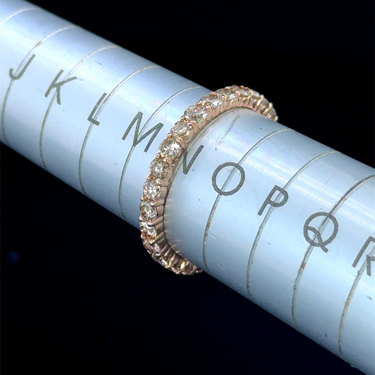 14K Rose Gold Champagne Diamond Full Eternity APPX 1.4CTS