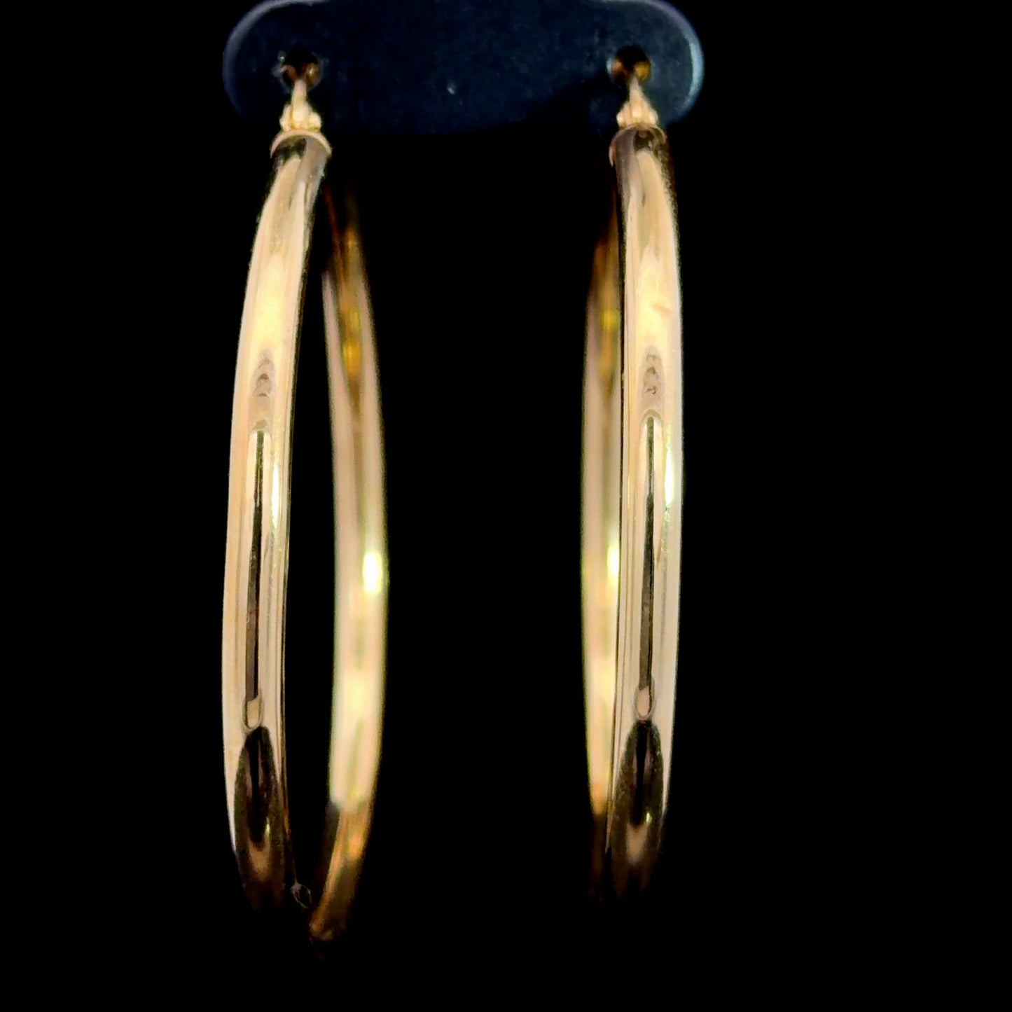 9k Large Yellow Gold Hoops