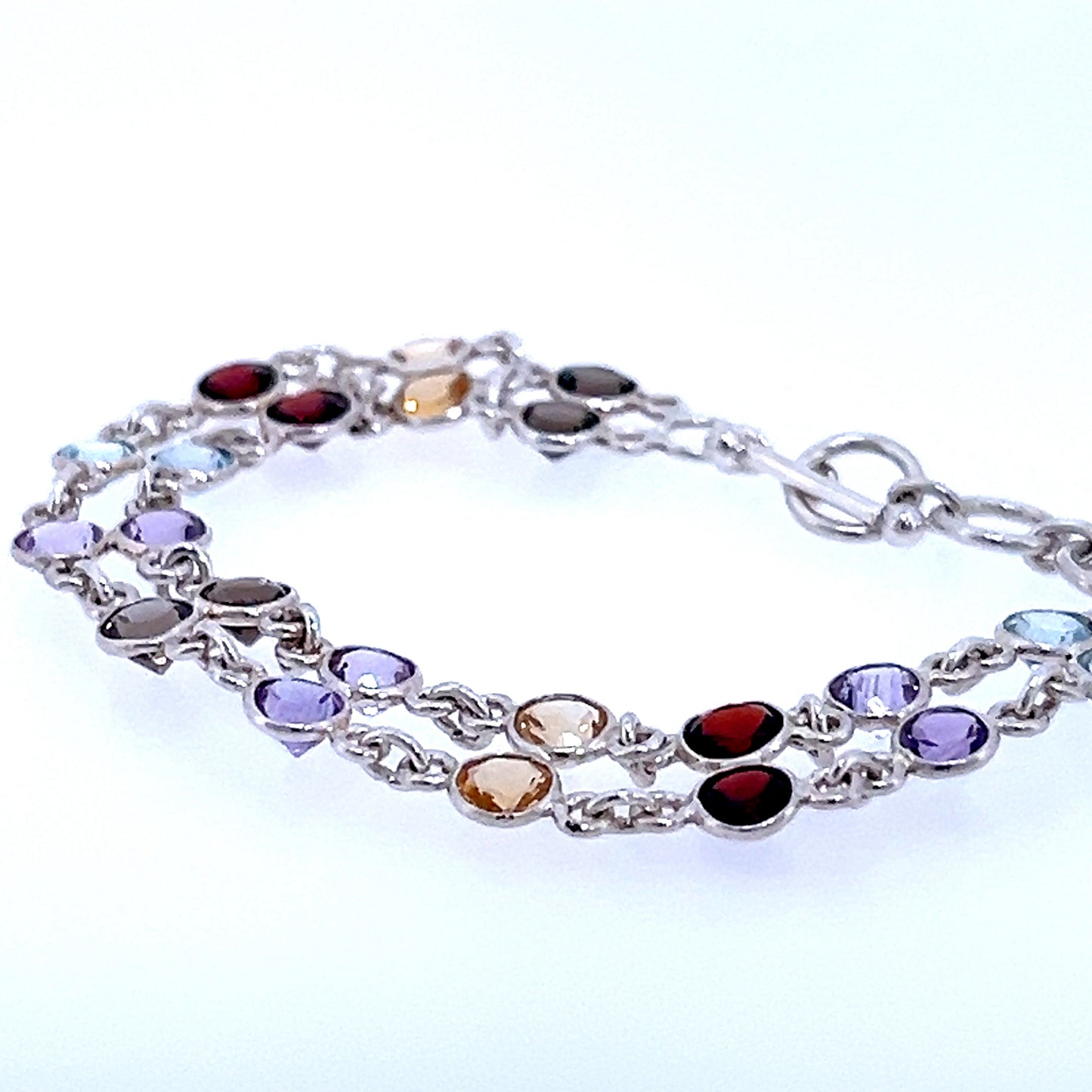Silver Multistone Bracelet