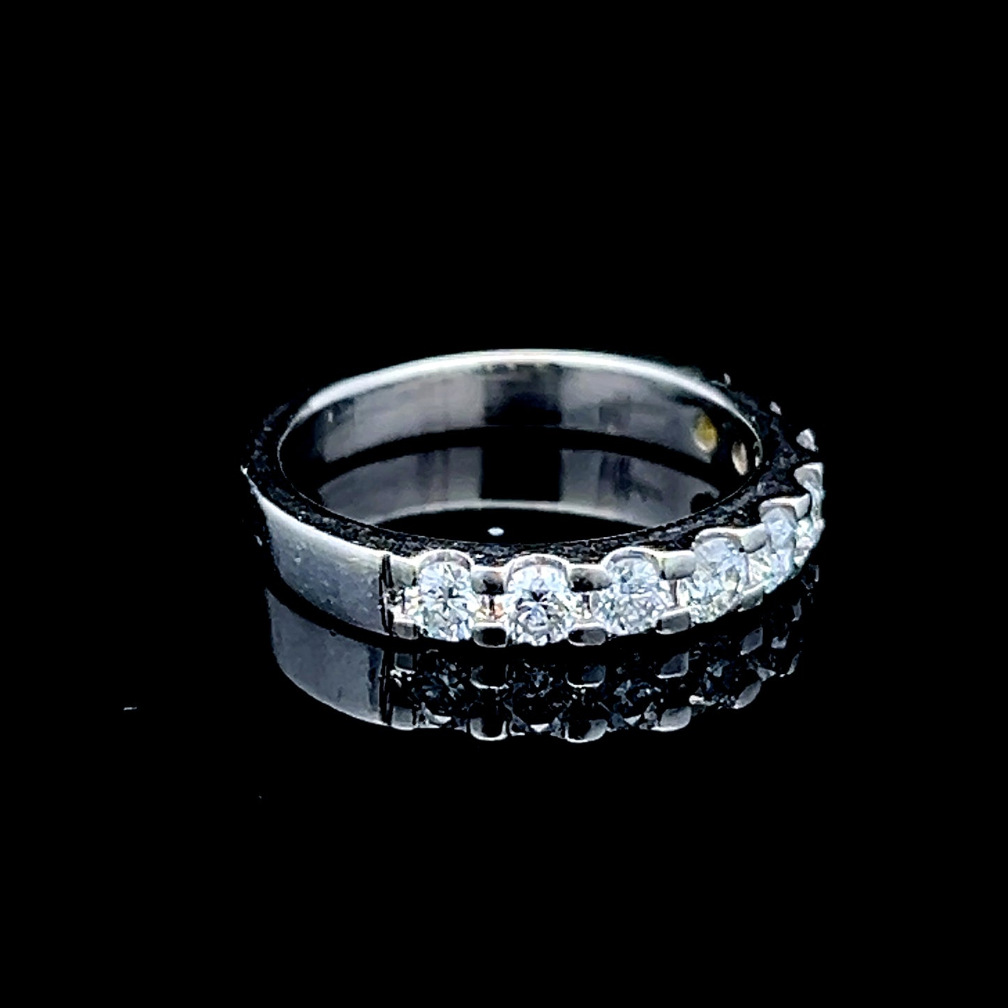 Platinum Diamond Half Eternity Ring APPX 1.0 CTS