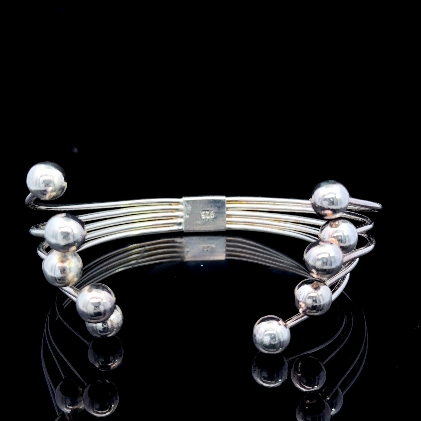 Heavy Silver 925 Multi-Strand Torque Bangle