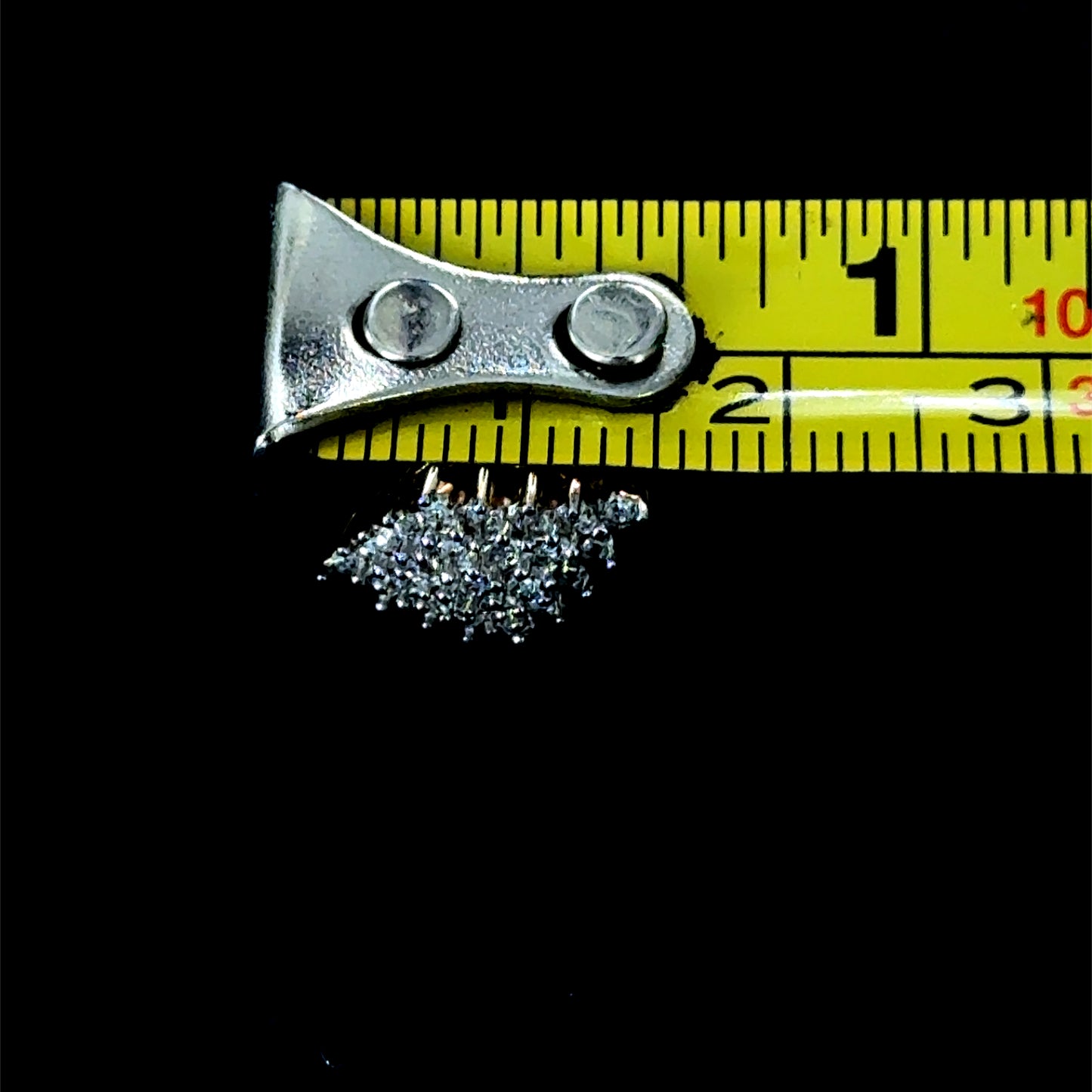 9K Yellow Gold Cluster Marquise Shaped Studs