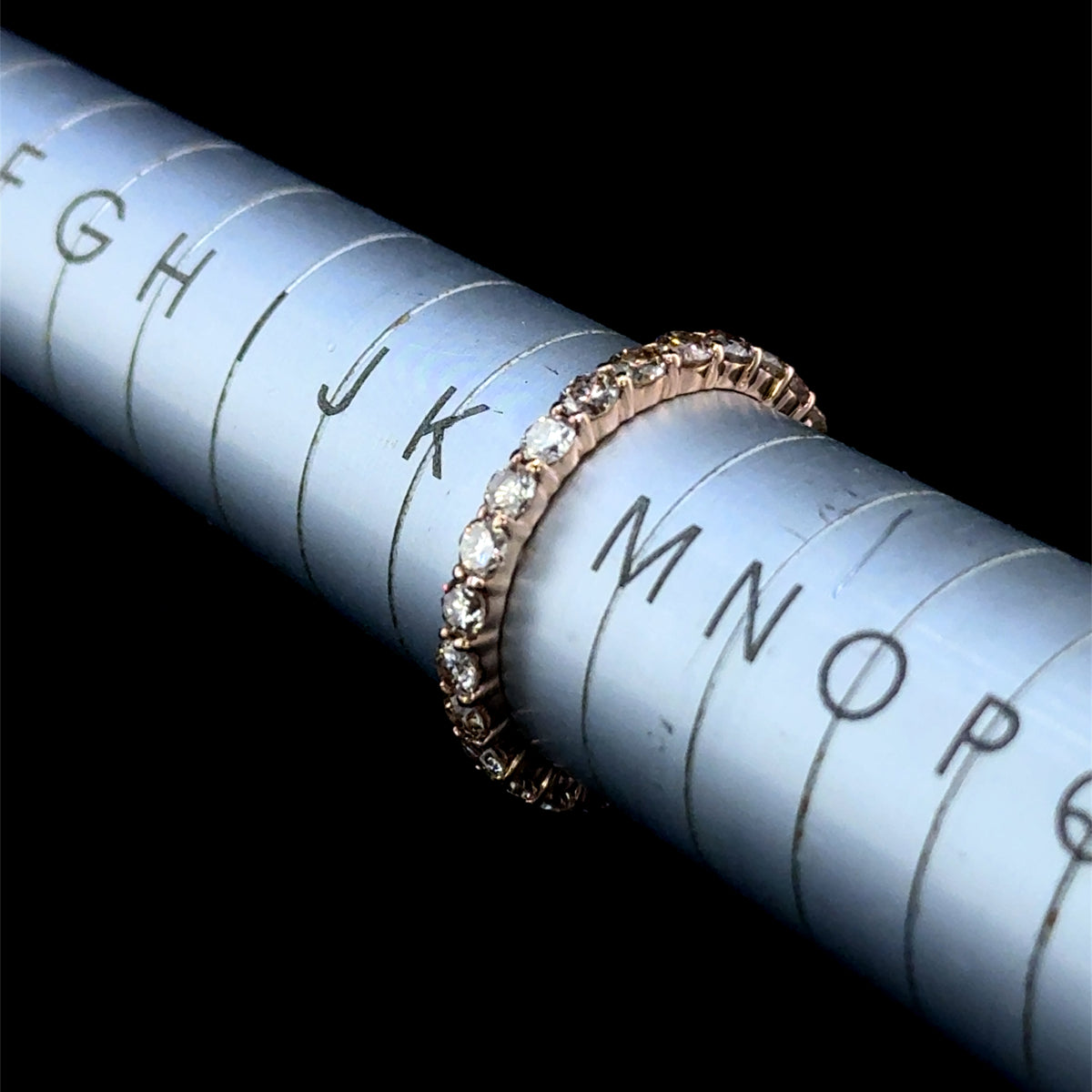 14k Rose Gold Full Eternity Champagne Diamond 1.4CTS