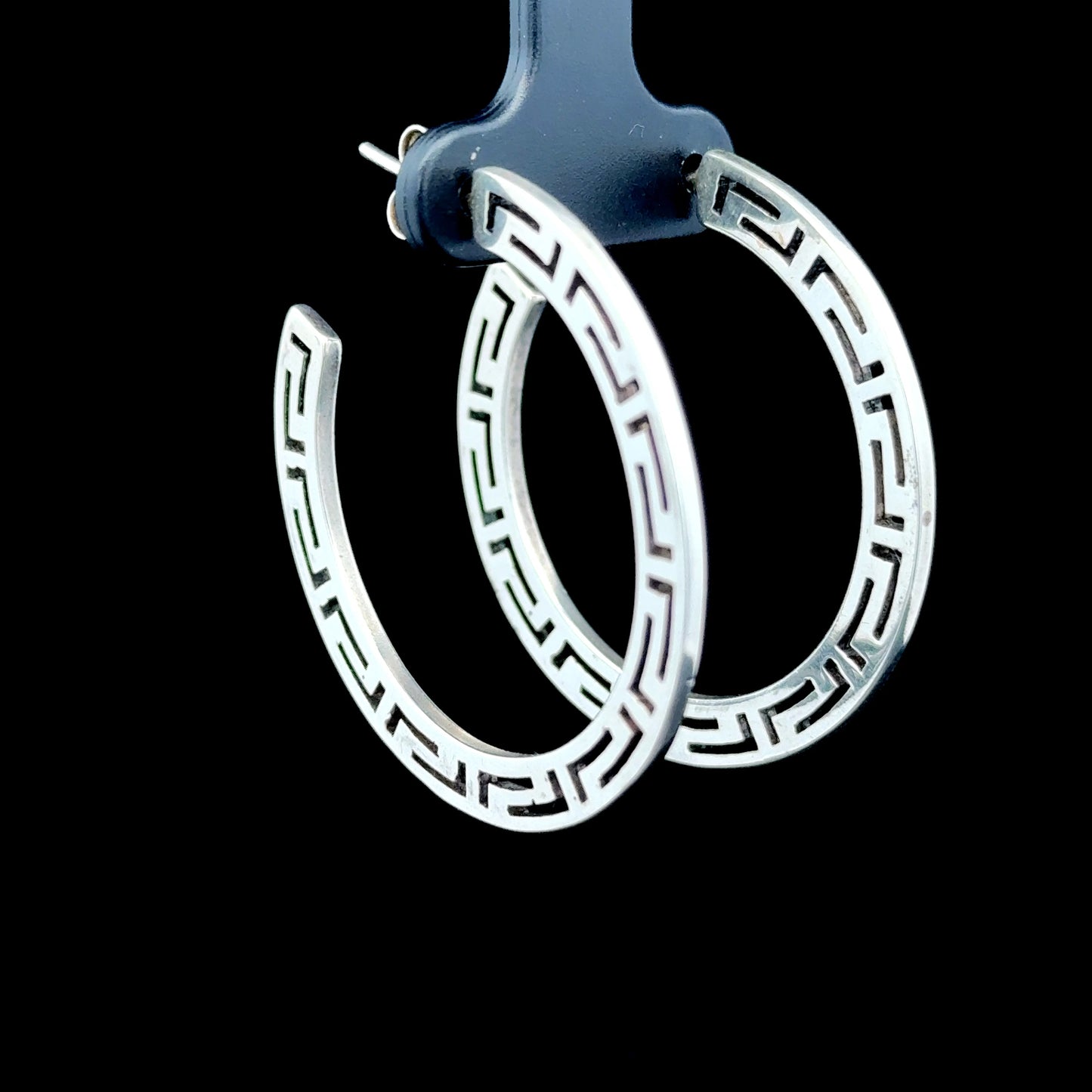 Large Silver Hoops