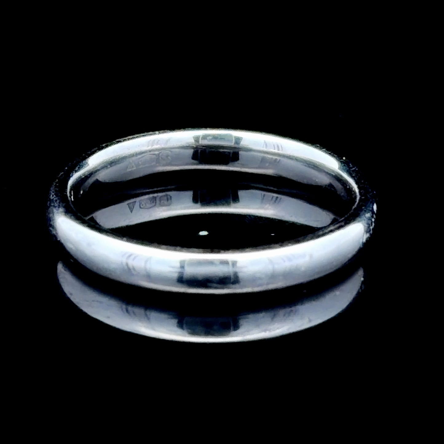 Platinum Wedding Band D Shape