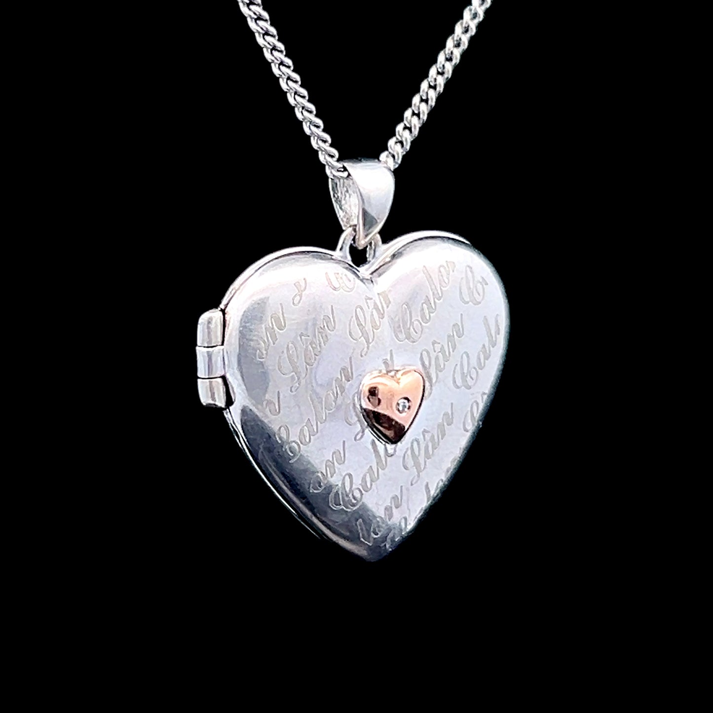 Clogau Cariad Silver & Diamond Locket & Chain
