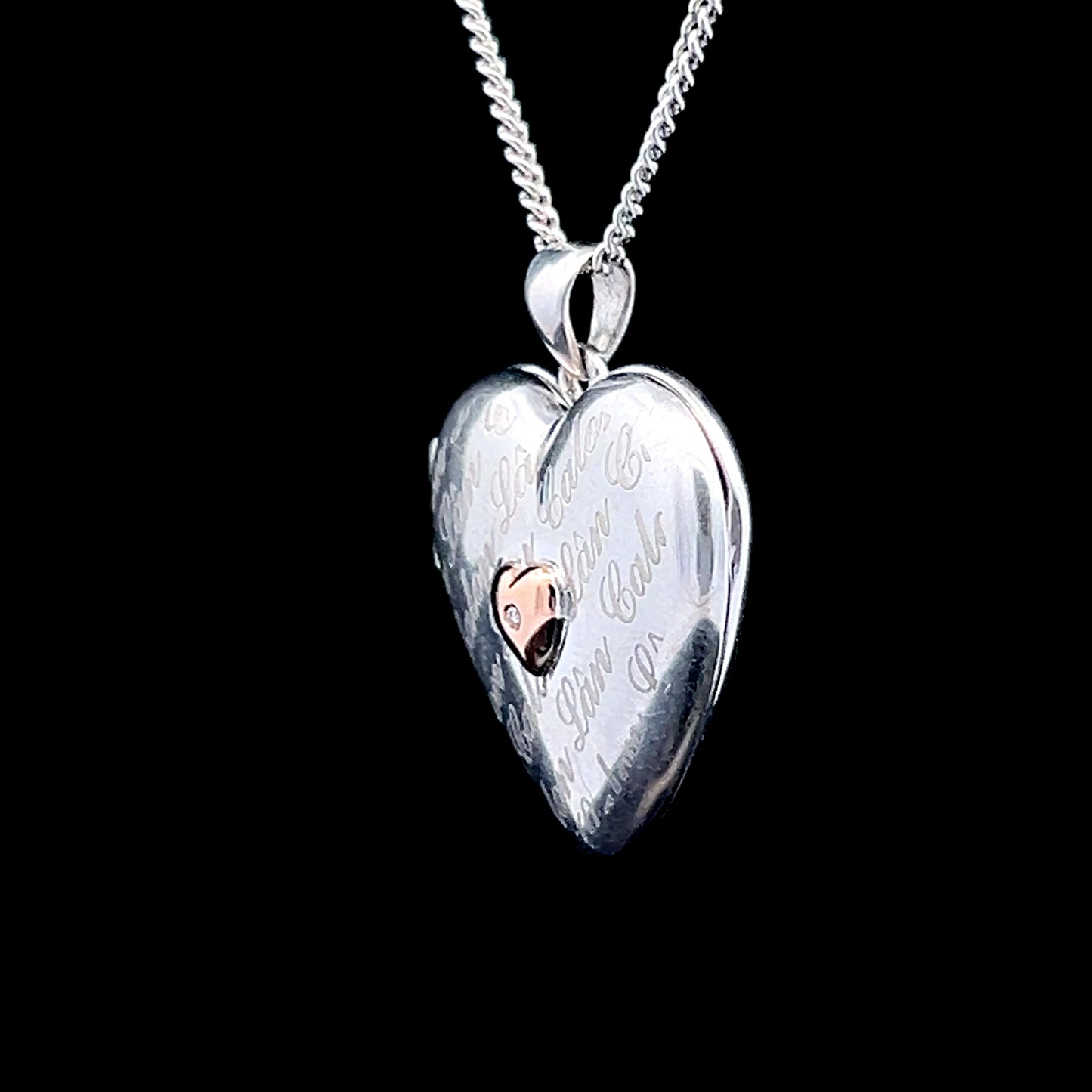 Clogau Cariad Silver & Diamond Locket & Chain