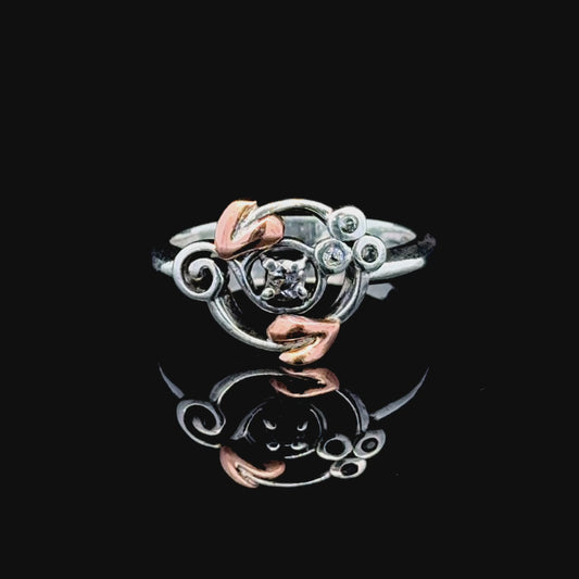 Clogau Tree of Life Origin Ring with White Topaz