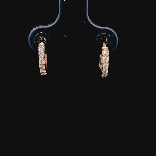 9K Yellow Gold Small Huggies