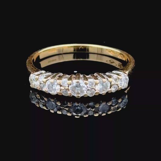 18K Yellow Gold Diamond Band APPX 0.5 CTS