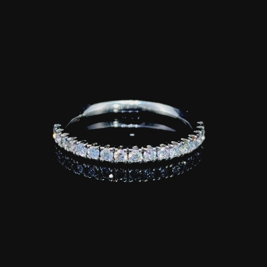 Platinum Diamond Half Eternity Ring