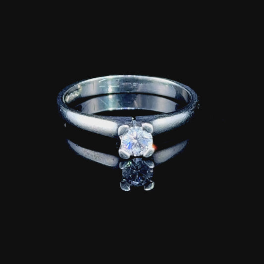 Platinum Diamond Solitaire Ring