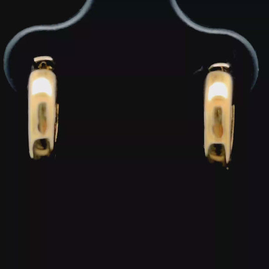 9K Yellow Gold Huggies