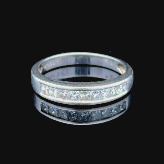 Platinum Princess Cut Diamond Eternity Ring 0.5 Cts