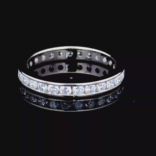 Platinum Diamond Full Eternity Ring 1.0 CTS
