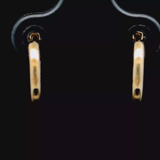 9K Yellow Gold Huggies