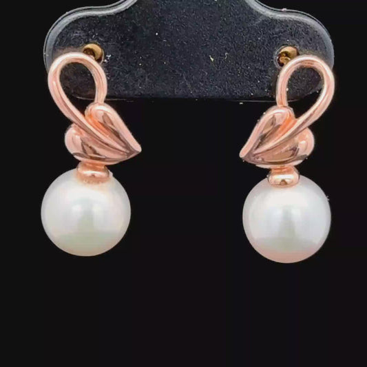 9K Yellow Gold Clogau Pearl Earrings