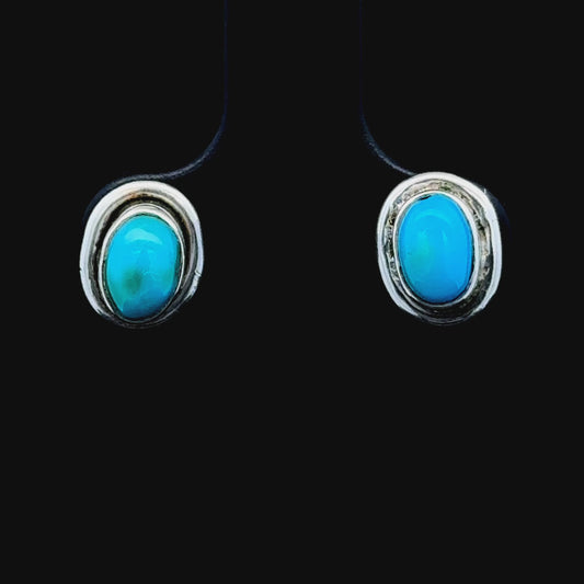 Silver Turquoise Studs