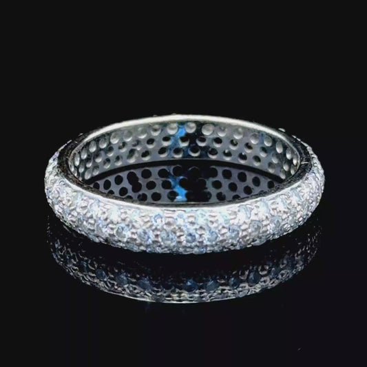 18K White Gold Diamond Full Eternity APPX 1.0 CTS