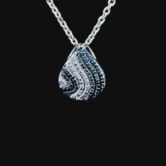 Silver Pendant With Diamonds