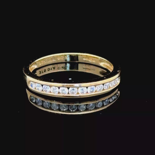 Yellow Gold Diamond Band Ring