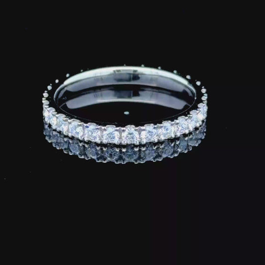 Platinum Diamond Full Eternity Band APPX 0.75 CTS