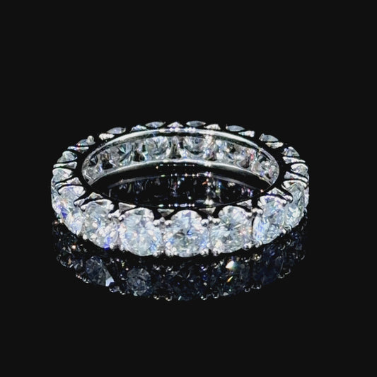 Stunning Platinum 4 Carat Diamond Eternity Ring