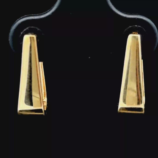 9K Yellow Gold Huggies
