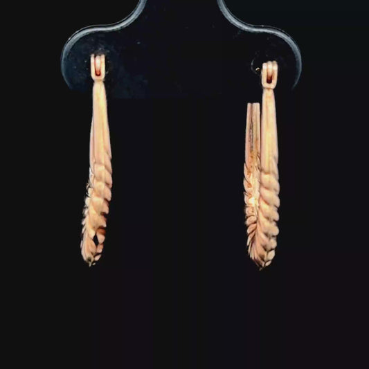 9K Yellow Gold Hoops
