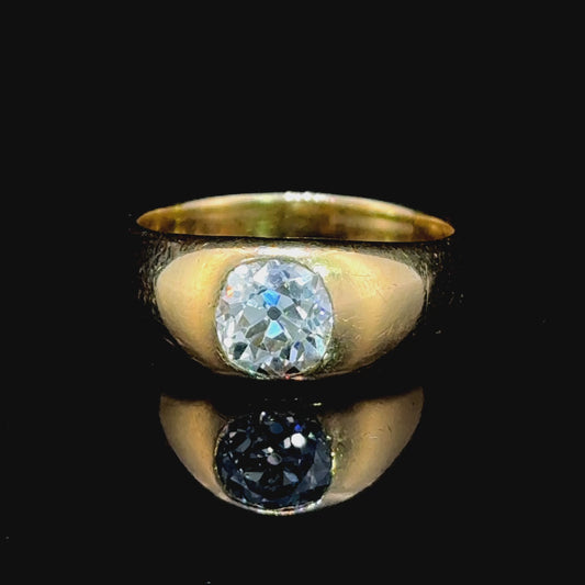 18K Yellow Gold Diamond Band Ring