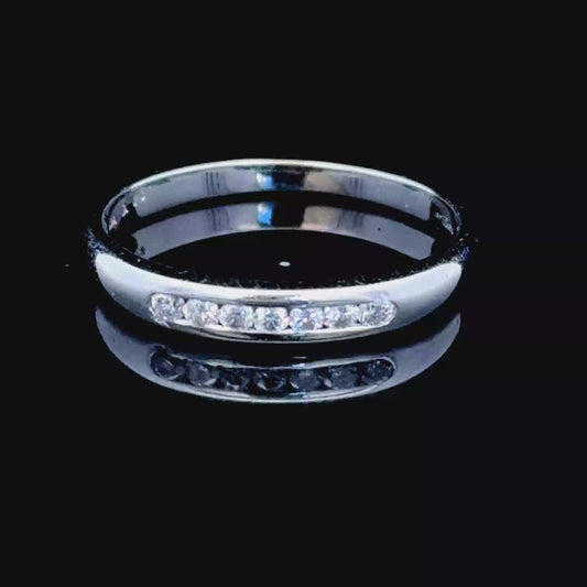 18K White Gold Diamond Eternity Band APPX 0.25 CTS