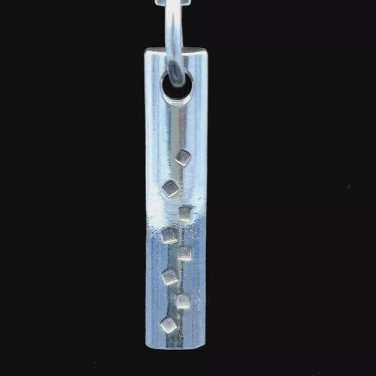 Contemporary Silver Pendant & Chain