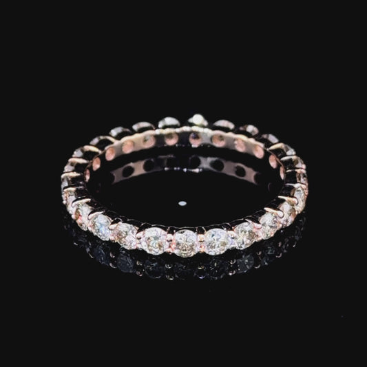 14k Rose Gold Full Eternity Champagne Diamond 1.4CTS
