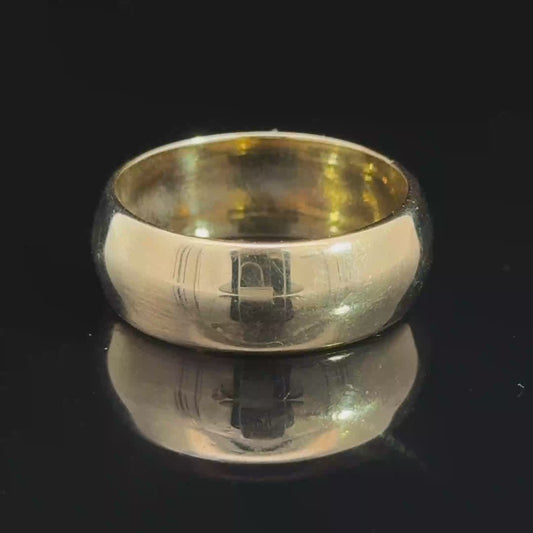 9K Yellow Gold Heavy Wedding Band