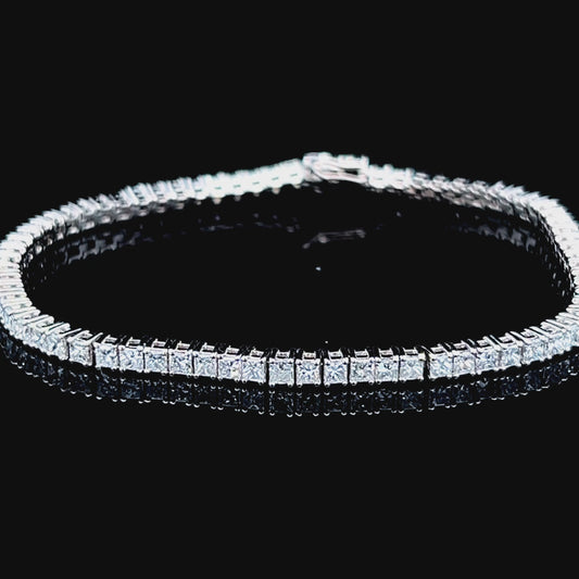 Platinum Diamond Tennis Bracelet APPX 5.1 CTS