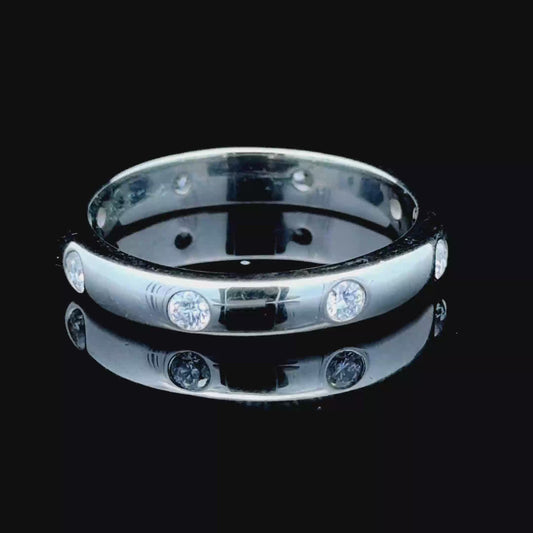 Platinum Diamond Full Eternity Ring APPX 0.5 CTS CERTIFIED