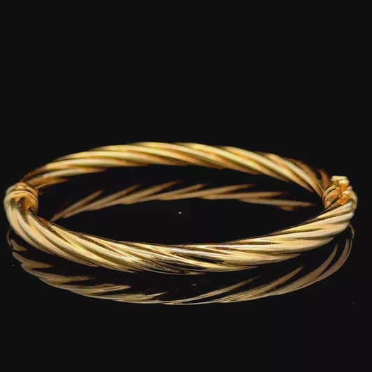 9K Rope Twist Bangle 9.45 GMS