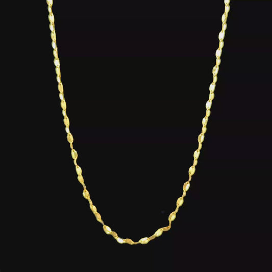 9K Gold Classic Yellow Gold Chain Necklace 18"