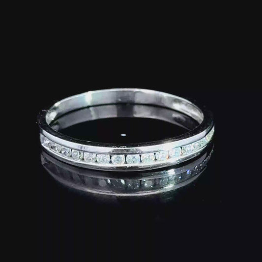 18K White Gold Diamond Eternity Ring