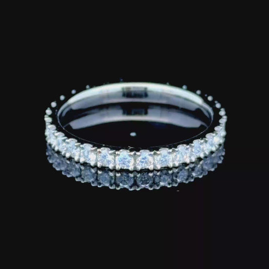 Platinum Diamond Full Eternity Band APPX 0.75 CTS