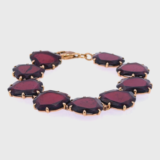 18k Rose Gold Facetted Garnet Bracelet By Annoushka RRP £6000