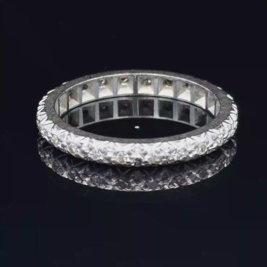 18K White Gold Diamond Full Eternity Ring